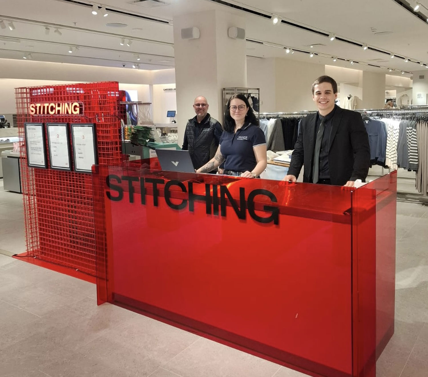Stickevent hm WEB Stitchit AG - Die St. Galler Stickerei